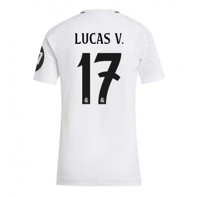Ženski Nogometni dresi Real Madrid Lucas Vazquez #17 Domači 2024-25 Kratek Rokav Ženski Nogometni dresi Real Madrid Lucas Vazquez #17 Domači 2024-25 Kratek Rokav